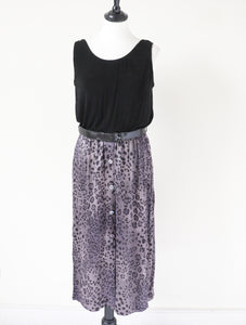St Michael / M&S Leopard Print Dress - Vintage - Fit S /M -  / UK 10 / 12