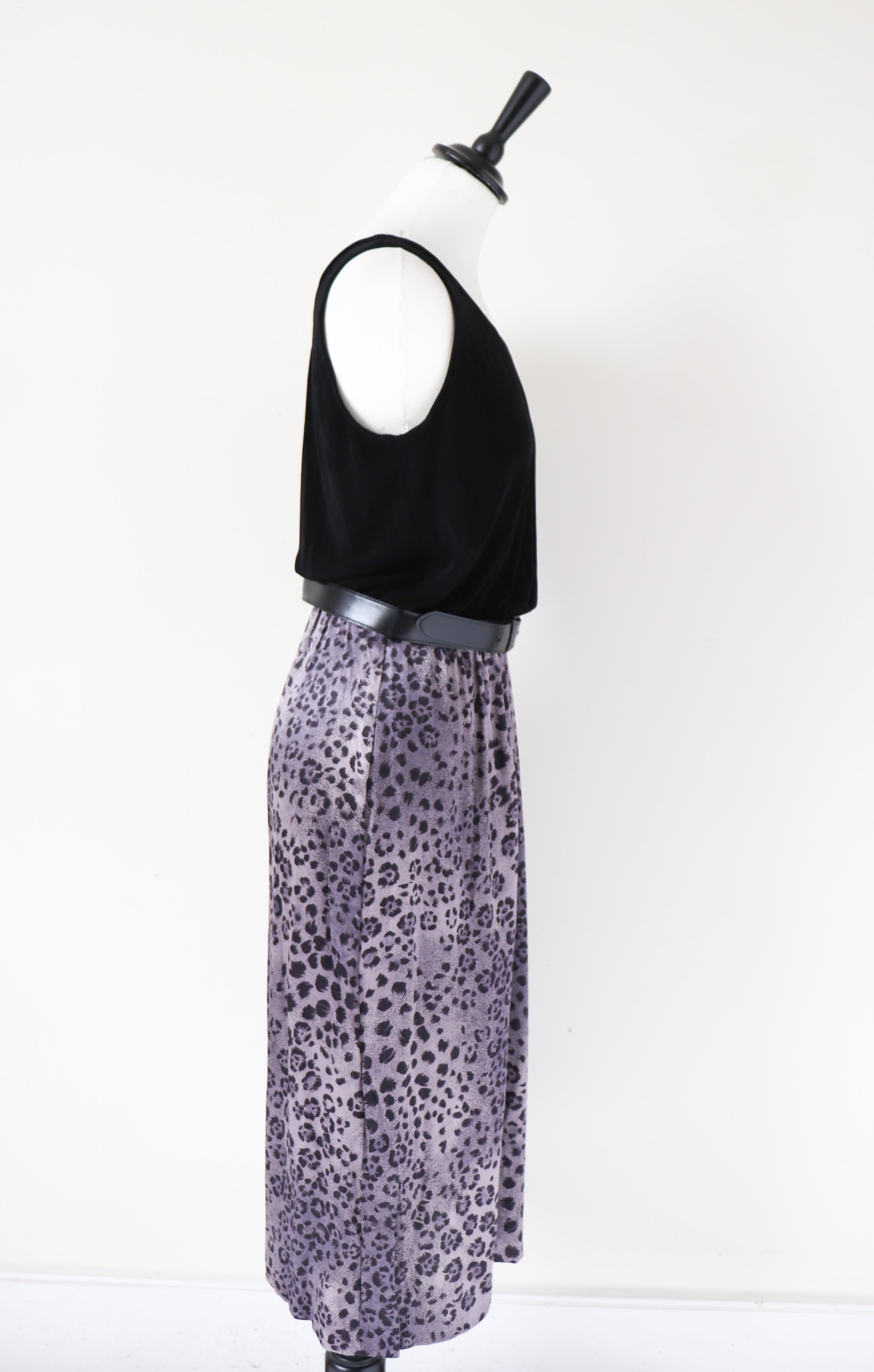 St Michael / M&S Leopard Print Dress - Vintage - Fit S /M -  / UK 10 / 12