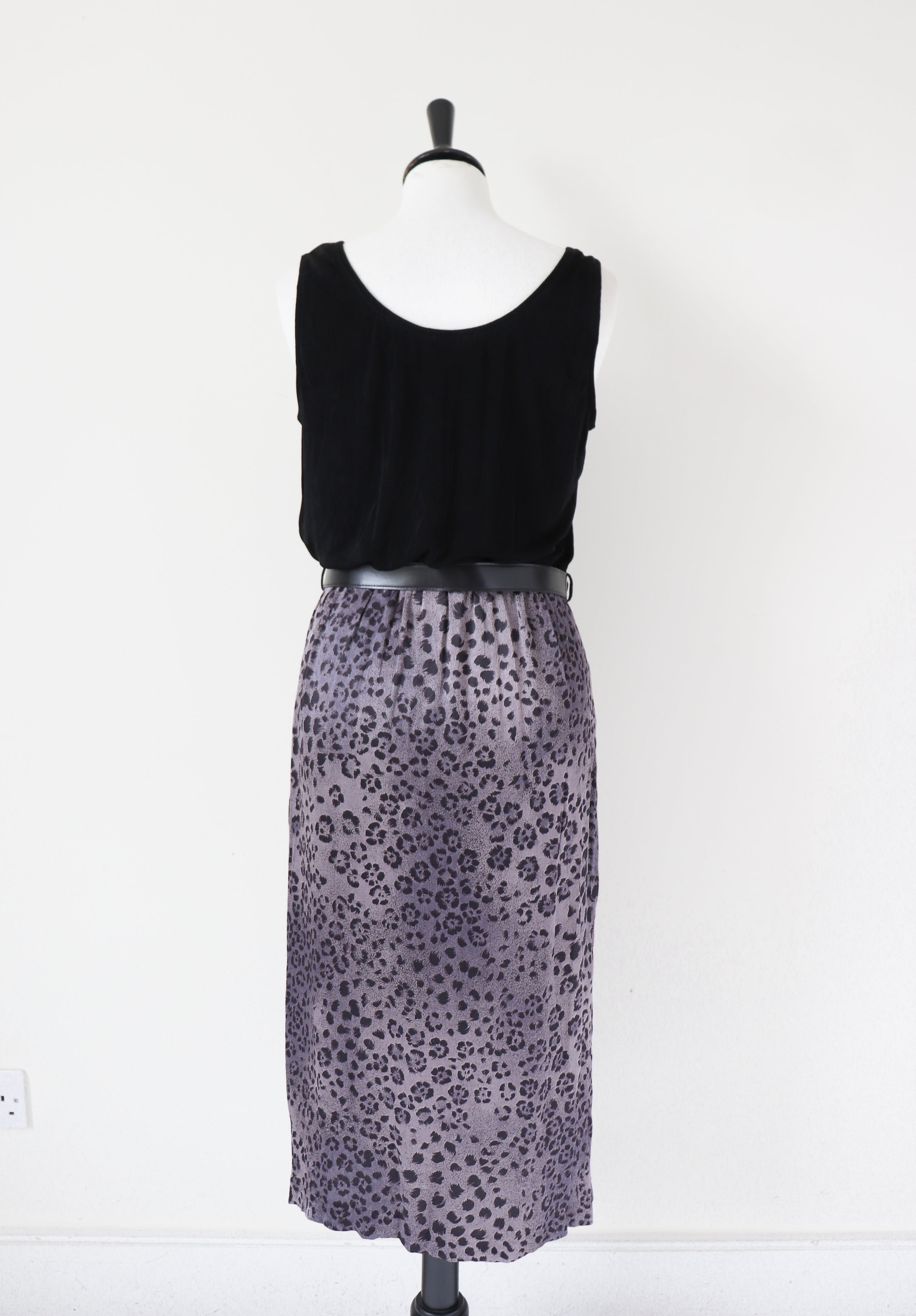 St Michael / M&S Leopard Print Dress - Vintage - Fit S /M -  / UK 10 / 12