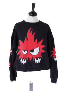 McQ Alexander McQueen Sweatshirt - Chester Monster - Black - Fit M / 12