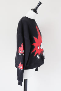 McQ Alexander McQueen Sweatshirt - Chester Monster - Black - Fit M / 12