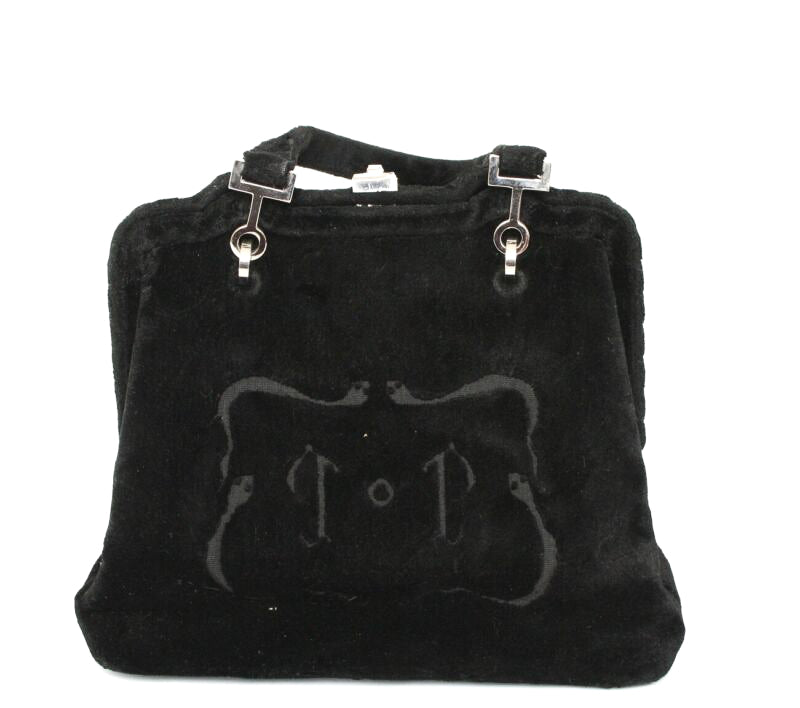 Small black velvet bag outlet