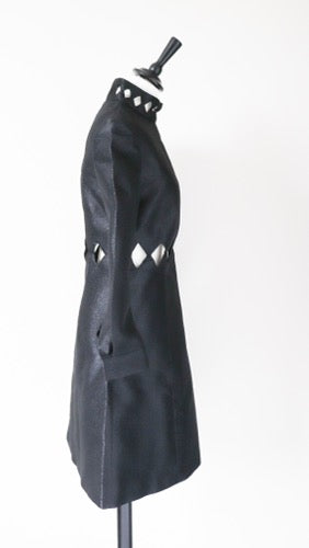 Emelia Wickstead Black Evening Dress - 1960s Style - Go-Go - XS / S - UK 8 / 10
