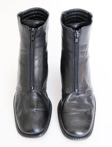 Ankle Boots Black Leather - MICHIEL - 37 / UK 4