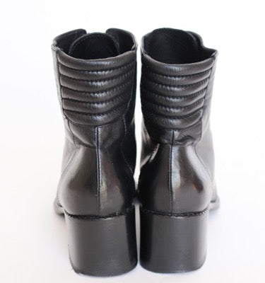 Ankle Boots Black Leather - MICHIEL - 37 / UK 4