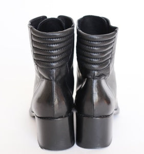 Ankle Boots Black Leather - MICHIEL - 37 / UK 4