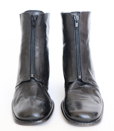 Ankle Boots Black Leather - MICHIEL - 37 / UK 4
