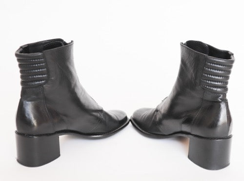 Ankle Boots Black Leather - MICHIEL - 37 / UK 4