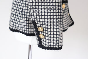 Andrea Mare Collarless Wool Jacket - Vintage - UK 12 / 14