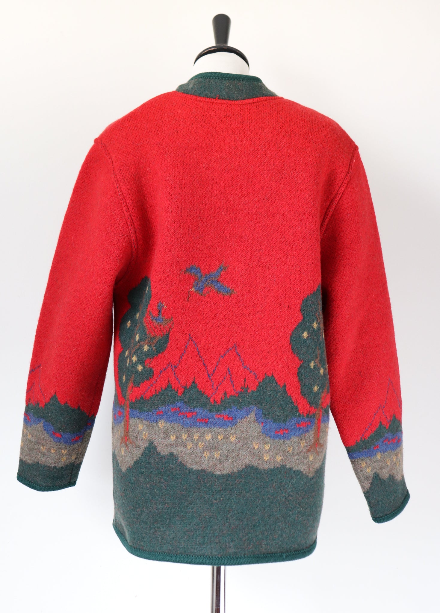 Tirol / Tyrol  Wool Jacket - Vintage - DOLOMITEN - Red - Oktoberfest - UK 12