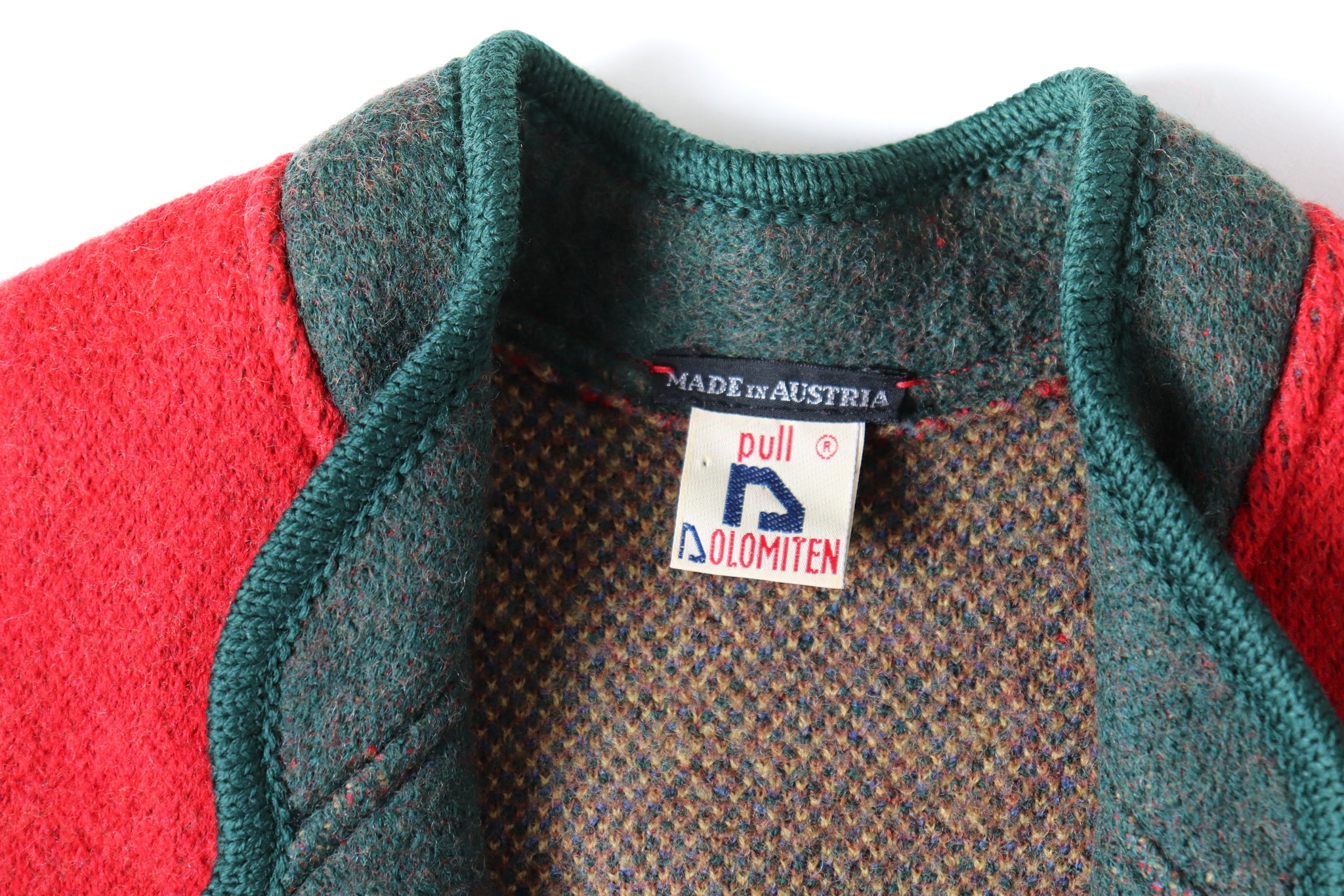 Tirol / Tyrol  Wool Jacket - Vintage - DOLOMITEN - Red - Oktoberfest - UK 12