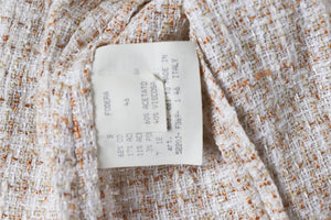 Barbara B Tweed Jacket - Vintage - Cream / Beige - Label 14 - UK 10 / 12