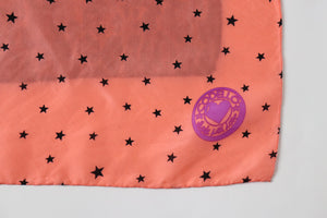 Codello Silk Scarf - Leopard  / Equestrian / Spotted Stars - LARGE / LONG