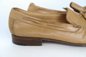 Vintage Tassel Loafers - 1980s - Leather - Gordon Scott -  Fit UK 6.5 / 39.5