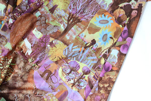 Vintage 1970s Maxi  Dress - Psychedelic Magical Realism - 1970s - XS / UK 8