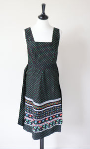 Cotton Summer Dress - Vintage 1970s - Sleeveless - XXS / UK 6