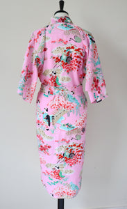 Cotton Kimono - Ichi Ban - Made in Japan - Pink - S / UK 10