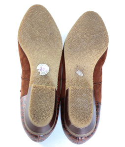 Vintage Suede / Leather Lace-Up Shoes - Heels - 37.5 / UK 4.5
