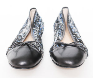 Toe Cap Pumps - Tweed / Black Leather - Navyboot - 37 / UK 4