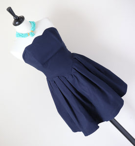 Strapless Prom Dress -  1990s - Cotton - XXS / UK 6