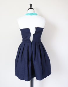 Strapless Prom Dress -  1990s - Cotton - XXS / UK 6
