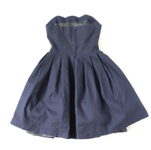 Strapless Prom Dress -  1990s - Cotton - XXS / UK 6