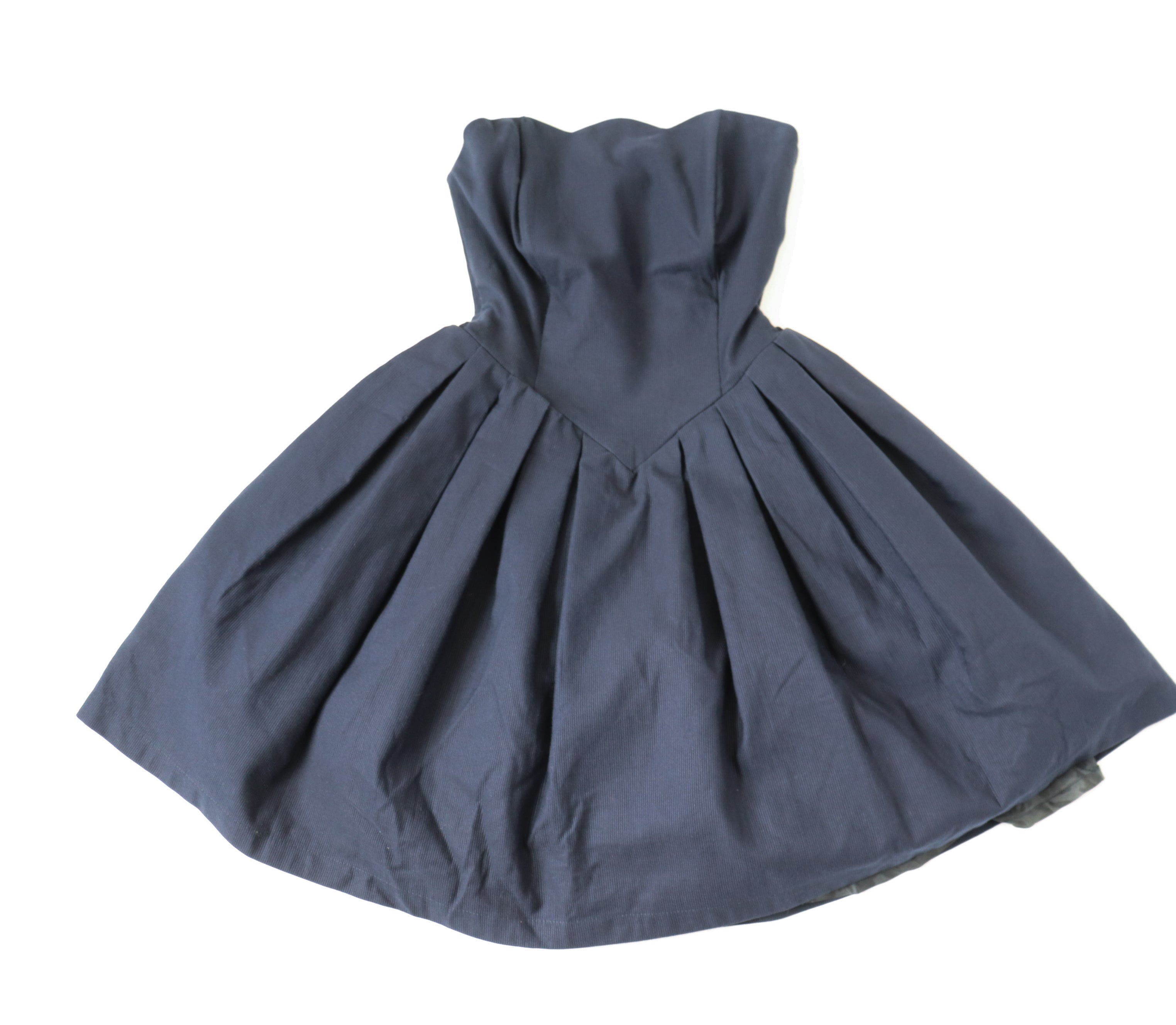 Strapless Prom Dress -  1990s - Cotton - XXS / UK 6