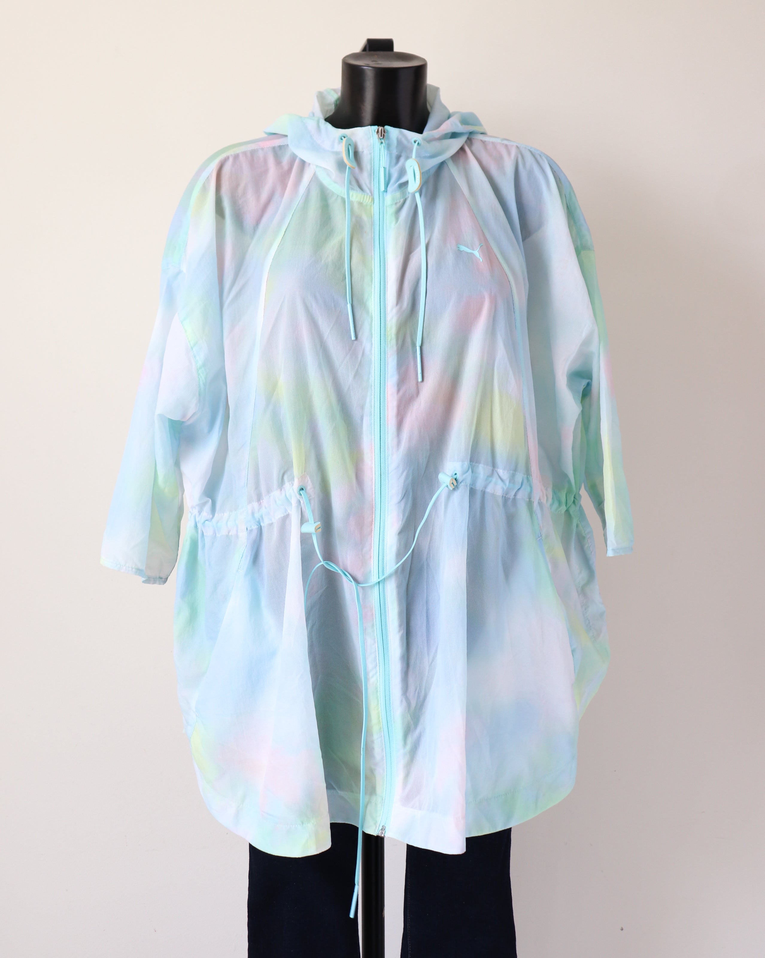 Puma Womens EVO Windbreaker / Windrunner Anorak Jacket - M/ L - Fit UK 12 / 14