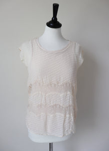 Cream Lace Vest Top - Intimissimi - Camisole / Shell Top - S / UK 10