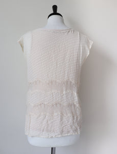 Cream Lace Vest Top - Intimissimi - Camisole / Shell Top - S / UK 10