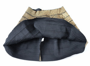Gold Mini Flared Skirt - Stretchy - Ginger G - L / UK 14