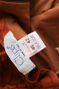 100% Silk Corset Top - Strapless Bodice - Vintage  - Label 46 - Fit M / UK 12