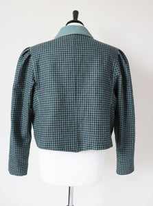 Tirol Trachten Jacket - Green Wool - 1980s Vintage - M / L - UK 12 / 14