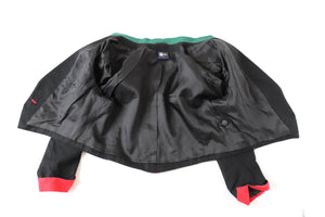 C&A Black Tirol Trachten Jacket - Vintage 1980s - Linen / Cotton Blend - Fit L / UK 14