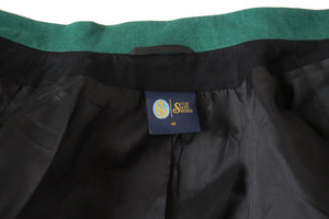 C&A Black Tirol Trachten Jacket - Vintage 1980s - Linen / Cotton Blend - Fit L / UK 14