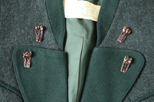 Vintage Tirol Trachten Jacket - Green Wool - Barbara's Trachtenladen - M / UK 12