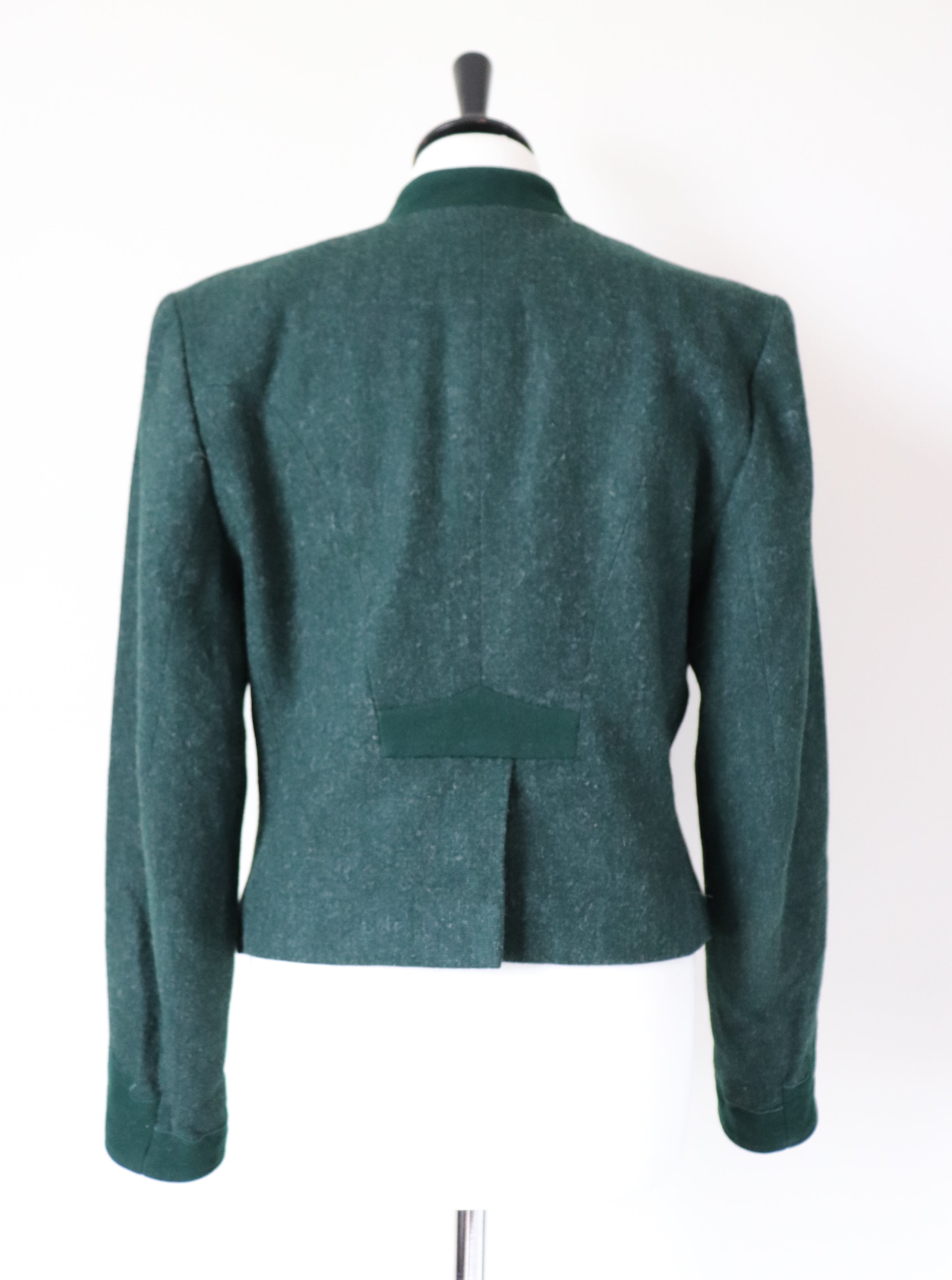 Vintage Tirol Trachten Jacket - Green Wool - Barbara's Trachtenladen - M / UK 12
