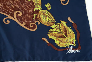 Mosconi Vintage Silk Scarf - Antique Tan - Large