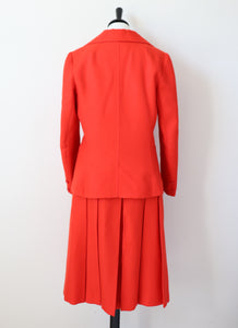 Vintage Red Jacket & Skirt Suit - 1970s - XXS / XS / UK 6 / 8