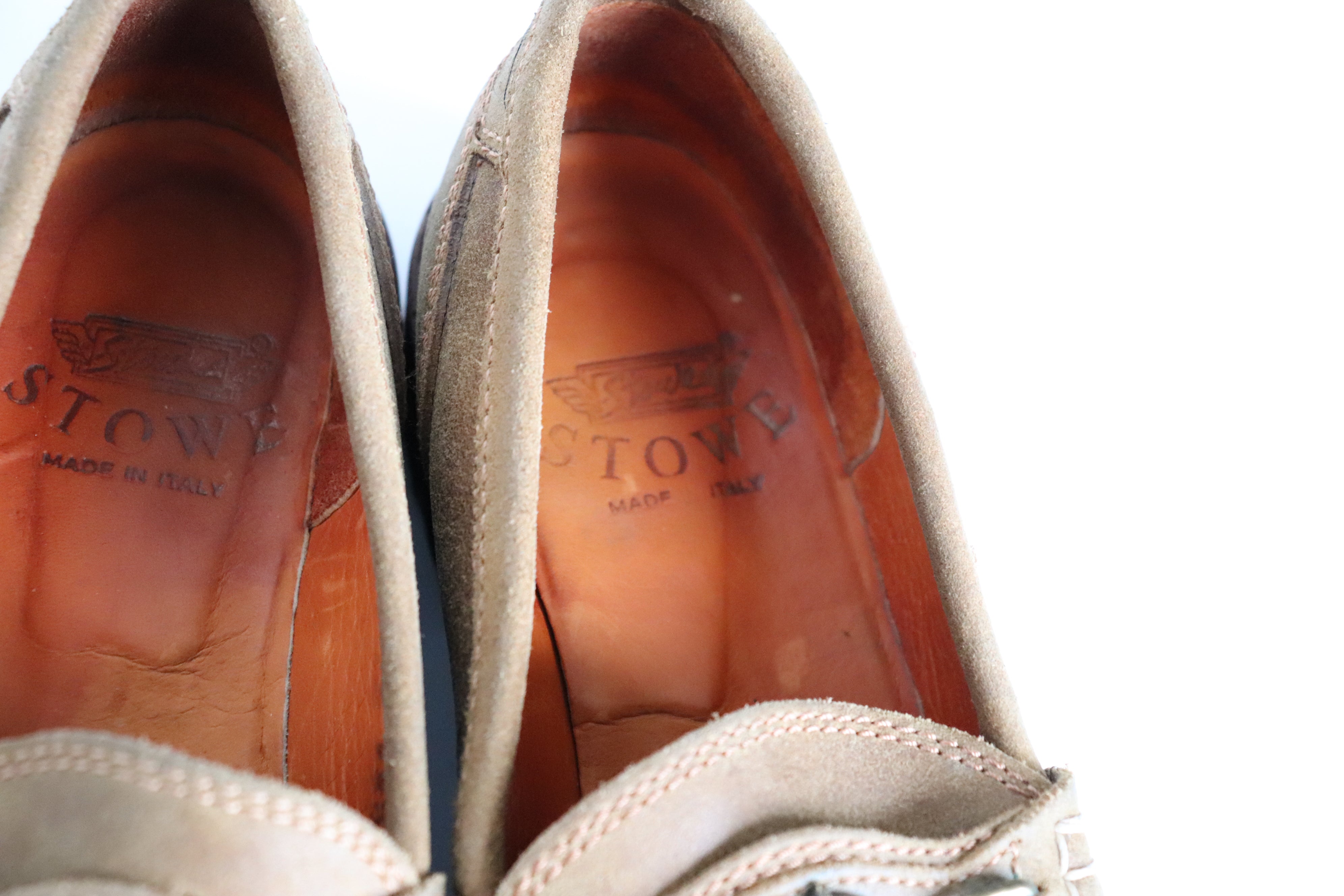 Stowe Vintage Loafers - Tirol - Brown Suede  Leather - Label 38.5 / Fit Narrow 38