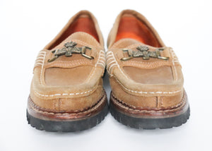 Stowe Vintage Loafers - Tirol - Brown Suede  Leather - Label 38.5 / Fit Narrow 38