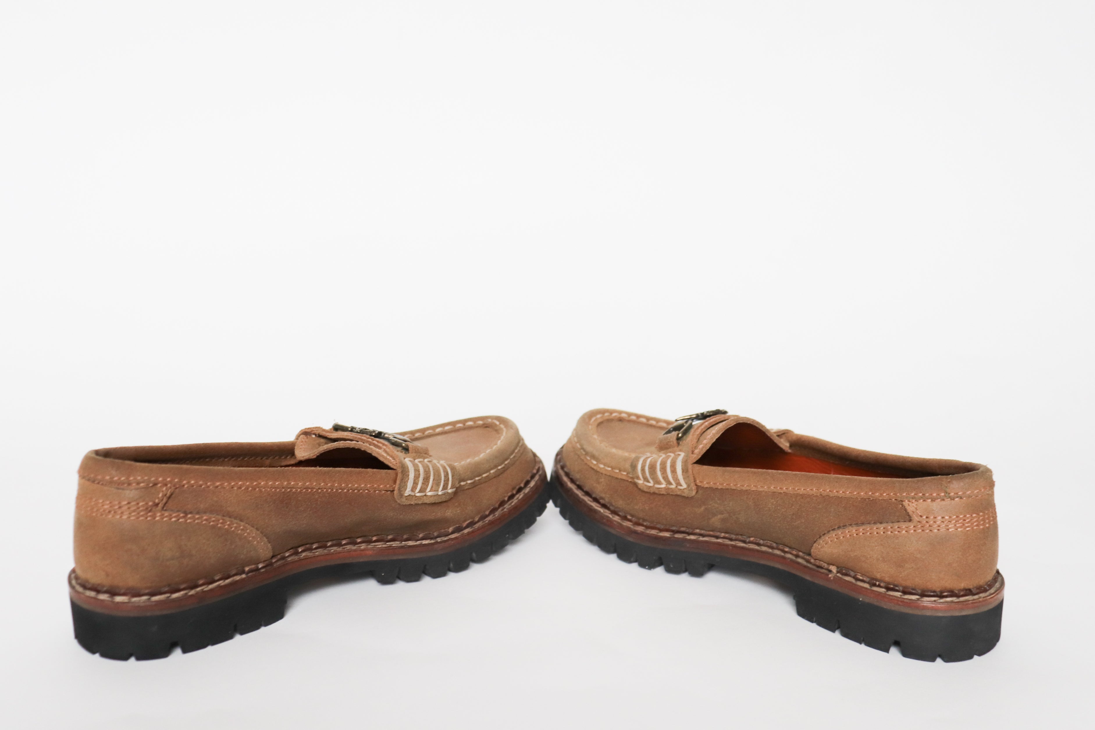 Stowe Vintage Loafers - Tirol - Brown Suede  Leather - Label 38.5 / Fit Narrow 38