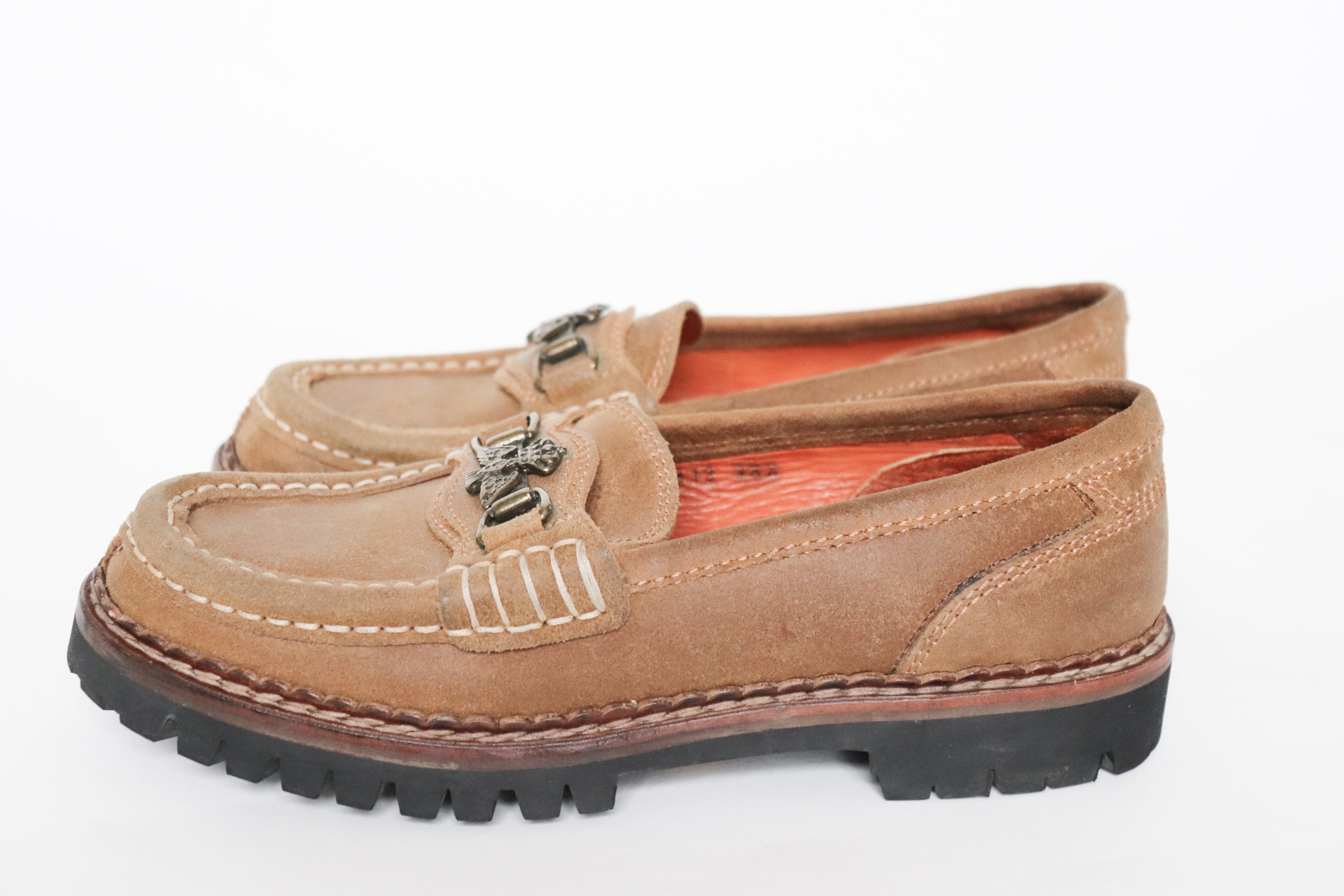 Stowe Vintage Loafers - Tirol -   Brown Suede  Leather  - (Label 38.5) Fit Narrow 38