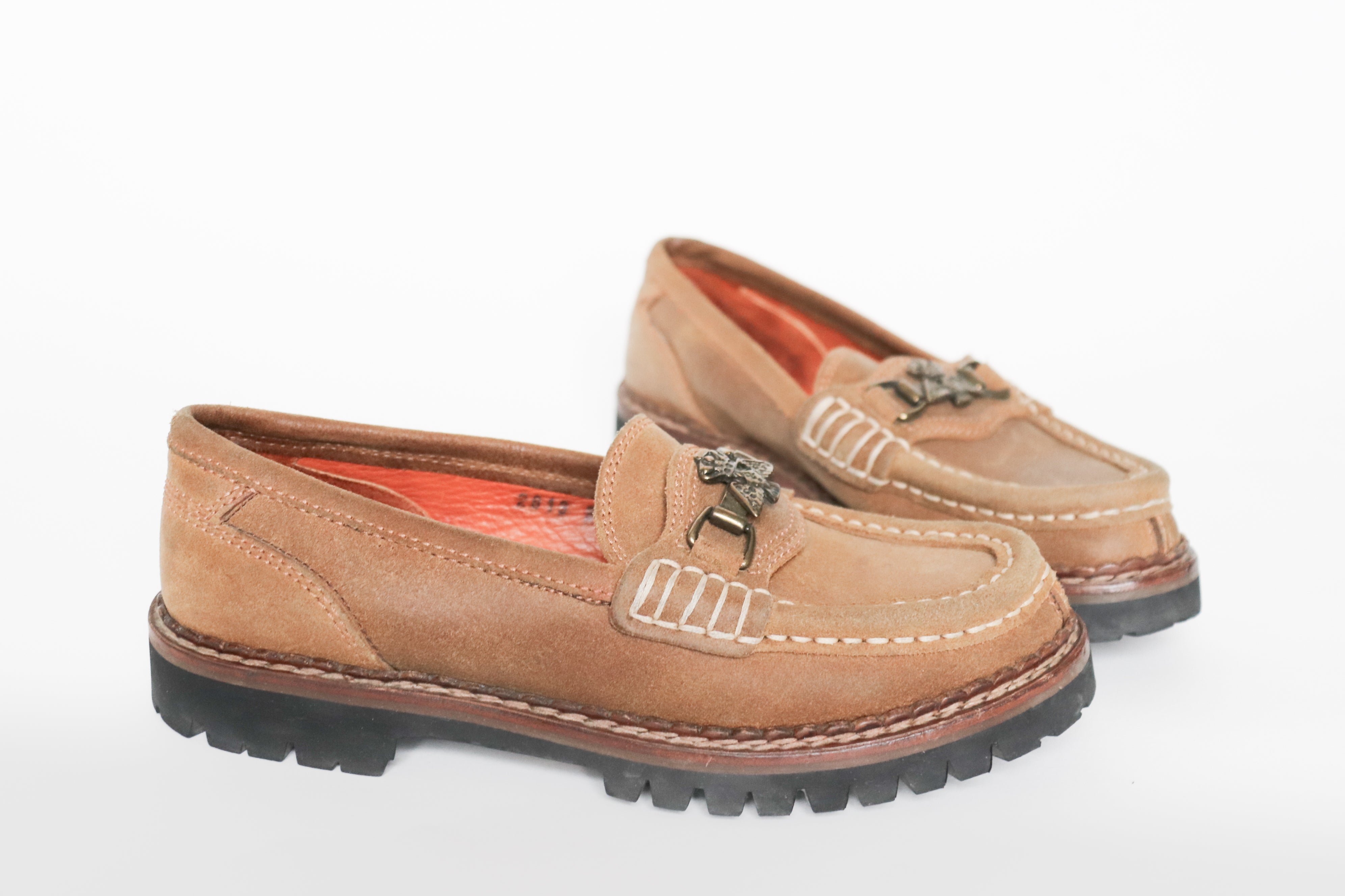 Stowe Vintage Loafers - Tirol - Brown Suede  Leather - Label 38.5 / Fit Narrow 38