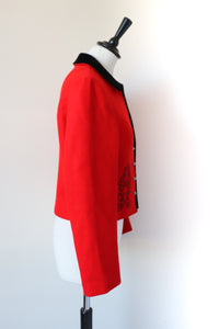 Red Trachten / Riding Jacket - Wool - Vintage Tirol - Hamo Tyroler Loden - S / UK 10