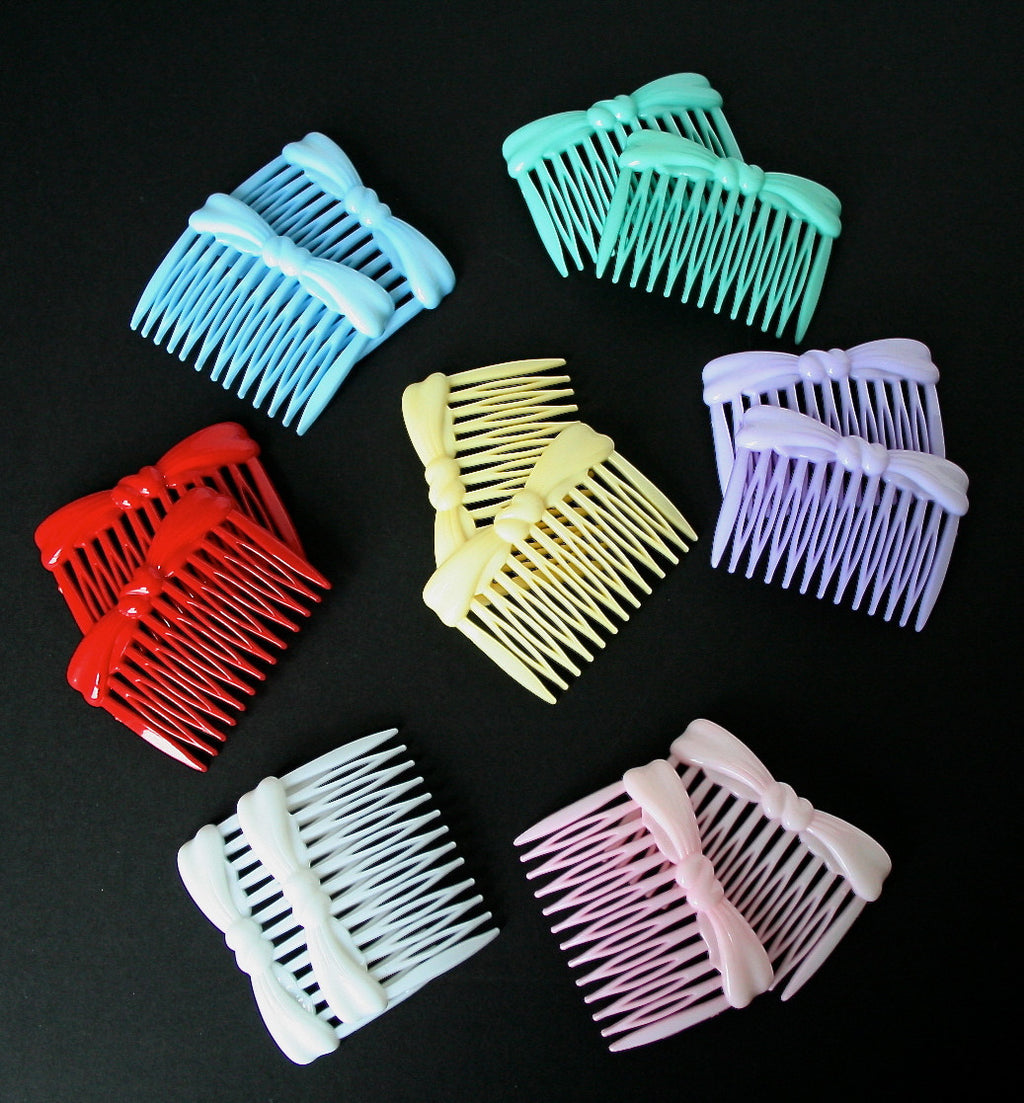 Acrylic vintage hair combs