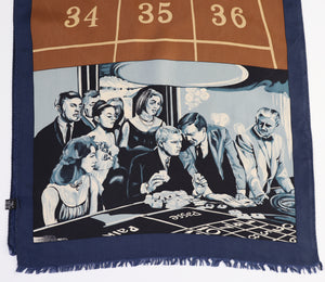 Steve McQueen The Honeymoon Machine Silk Scarf - Roulette - Casino - Large