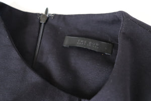 The Row Black Dress - Midi Sleeveless Sheath Body Con LBD -  Label L - Fit S / UK 10