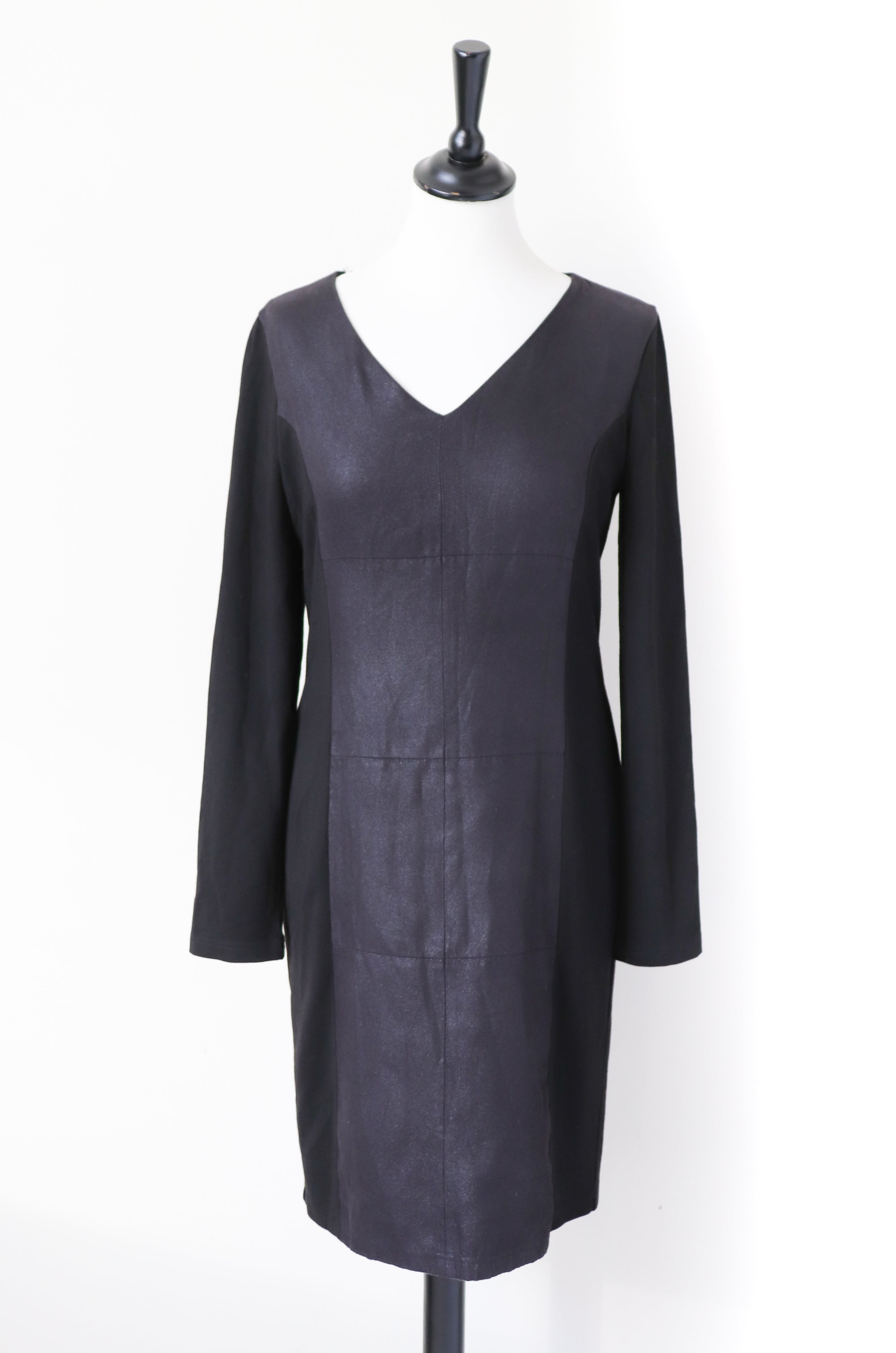 Steffen Schraut Black Dress - Long Sleeves - Body Con LBD - 36 - Fit S / UK 10
