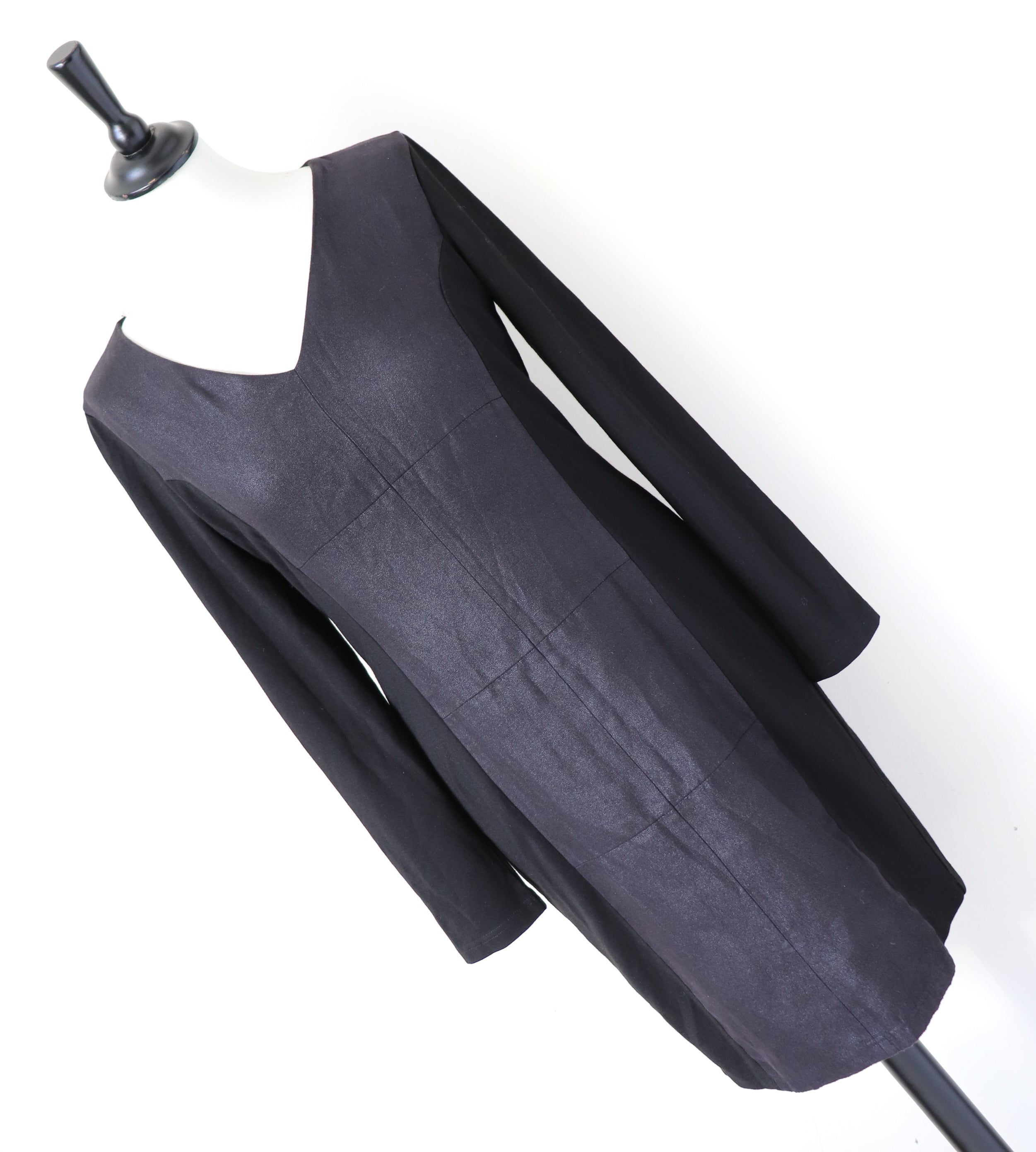 Steffen Schraut Black Dress - Long Sleeves - Body Con LBD - 36 - Fit S / UK 10